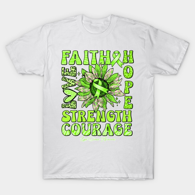 Lyme Disease Awareness - Sunflower strong faith love T-Shirt by Gost